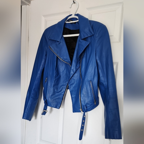 Mikhael Kale leather jacket fits like xs - Picture 1 of 6